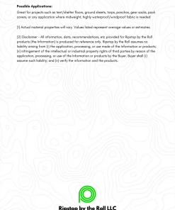 Ripstop By The Roll 1.6 Oz HyperD™ PU4000 - Full Roll 20 Ripstop By The Roll 1.6 Oz HyperD™ PU4000 - Full Roll