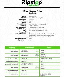 Ripstop By The Roll 1.9 Oz Ripstop Nylon - Full Roll