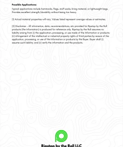 Ripstop By The Roll Hammocks 1.9 Oz Ripstop Nylon