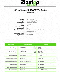 Ripstop By The Roll 3.9 Oz Venom™ UHMWPE TPU Coated Fabric By Use 10 Ripstop By The Roll 3.9 Oz Venom™ UHMWPE TPU Coated Fabric By Use