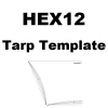Ripstop By The Roll Tarps/Shelters HEX Tarp Template 1 Ripstop By The Roll Tarps/Shelters HEX Tarp Template