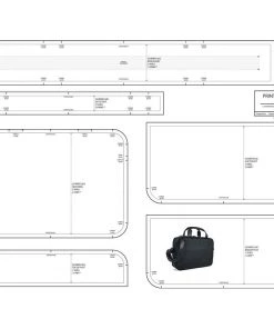 Ripstop By The Roll Bag Buff Simple Series Briefcase Template/Pattern Bundle