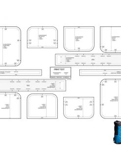 Ripstop By The Roll Bag Buff Mountain Flyer UL Backpack Template/Pattern Bundle - 34 L