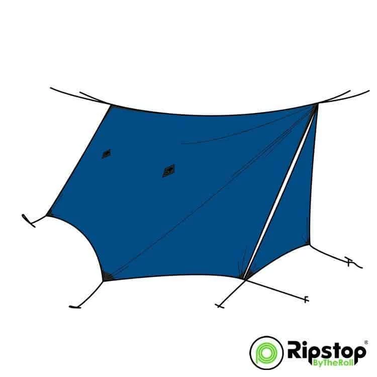 Ripstop By The Roll Pre-Cut WINTER12 Tarp Kit 7 Ripstop By The Roll Pre-Cut WINTER12 Tarp Kit