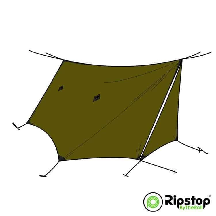 Ripstop By The Roll Pre-Cut WINTER12 Tarp Kit 3 Ripstop By The Roll Pre-Cut WINTER12 Tarp Kit