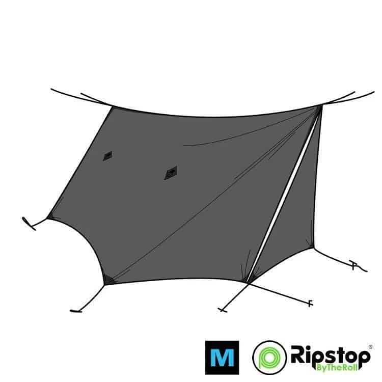 Ripstop By The Roll Pre-Cut WINTER12 Ultralight Tarp Kit Tarps/Shelters 5 Ripstop By The Roll Pre-Cut WINTER12 Ultralight Tarp Kit Tarps/Shelters